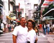 JIMMIE AND MARIE ON VACATION AT BOURBON STREET